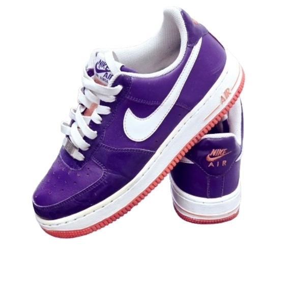 Nike Air Force 1 Shoes - Nike Air Force 1 07 Club Purple Patent Leather Womens Size 7 2009 Rare 315115-51